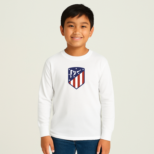 Youth Kids Atletico Madrid FC Long Sleeve T-Shirt