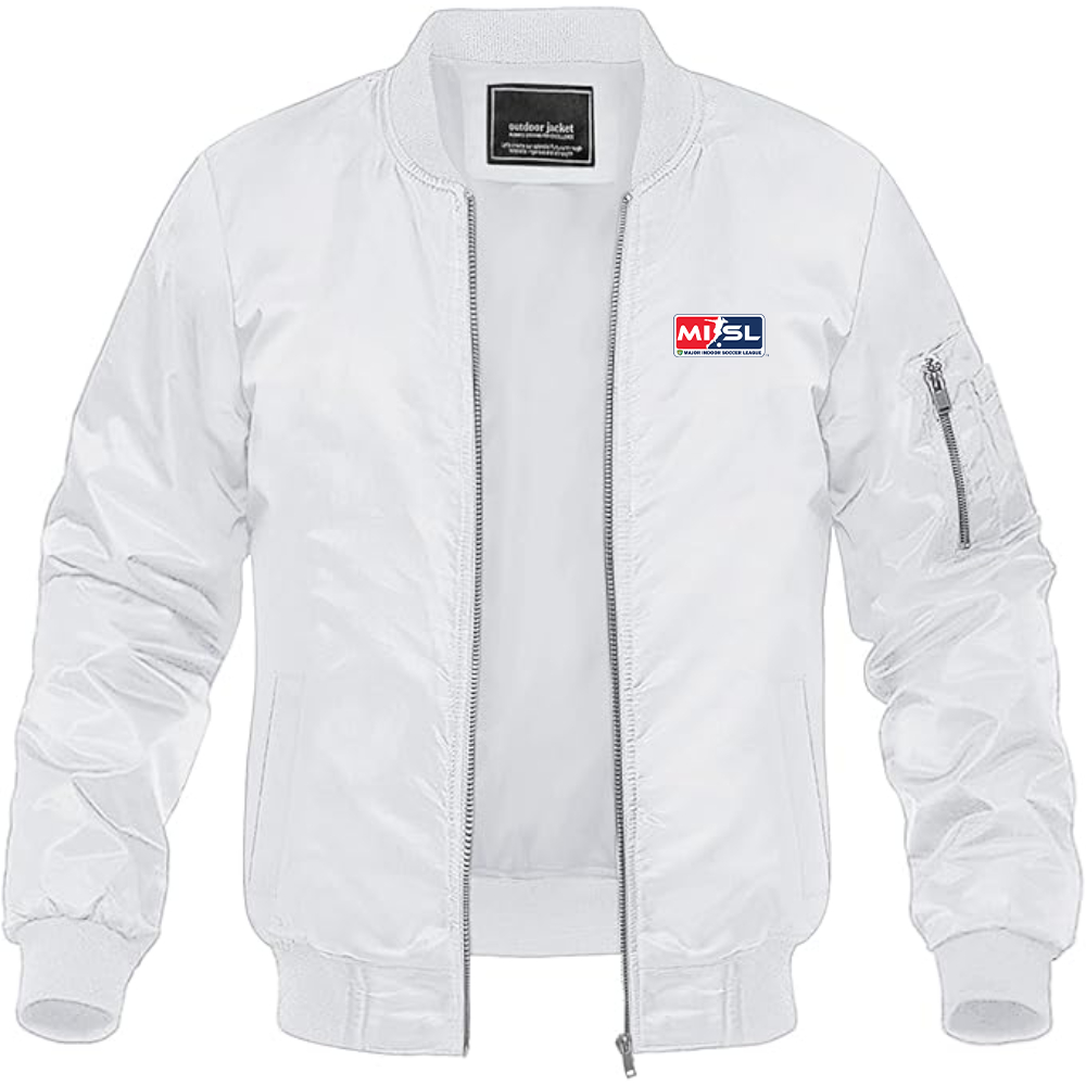 Men's Major Indoor Soccer League Logo Lightweight Bomber Jacket