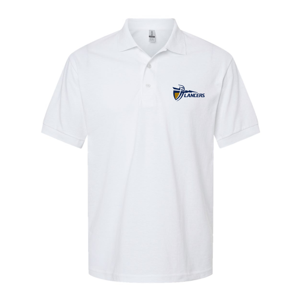 Men's California Baptist Lancers Dry Blend Jersey Polo - White