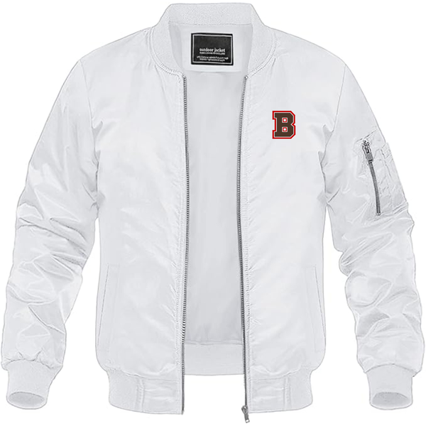 Men's Brown Bears   Lightweight Bomber Jacket Windbreaker Softshell Varsity Jacket Coat