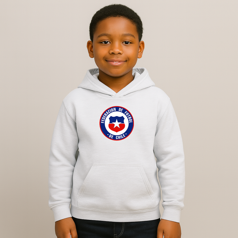 Youth Kids Chile national Soccer Team  Pullover Hoodie