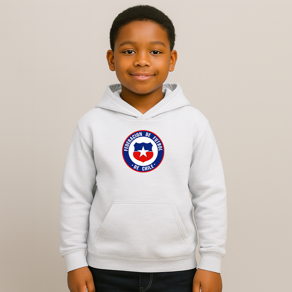 Youth Kids Chile national Soccer Team  Pullover Hoodie
