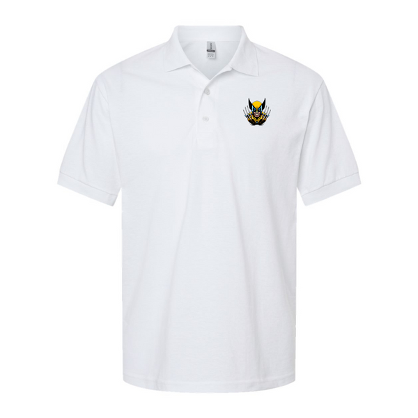 Men's Wolverine 2025 Art  Gildan Dry Blend Jersey Polo