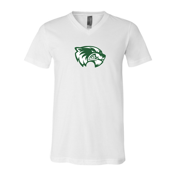 Utah Valley Wolverines BELLA  CANVAS - Jersey V-Neck T-Shirt