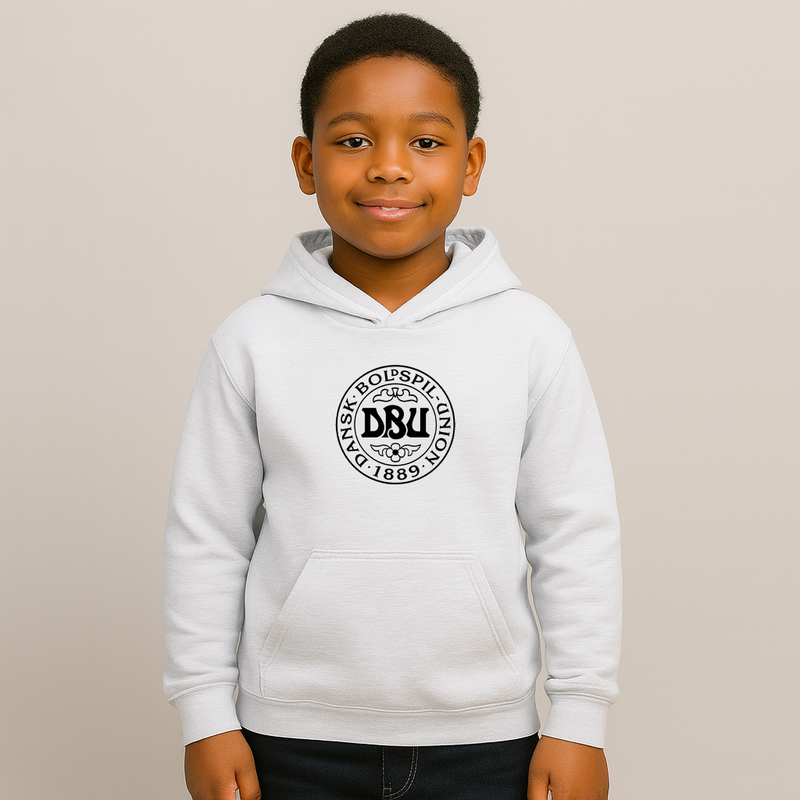 Youth Kids Denmark Soccer Pullover Hoodie