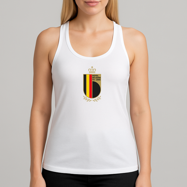 Women's Belgium National Soccer Team Racerback Tank Top