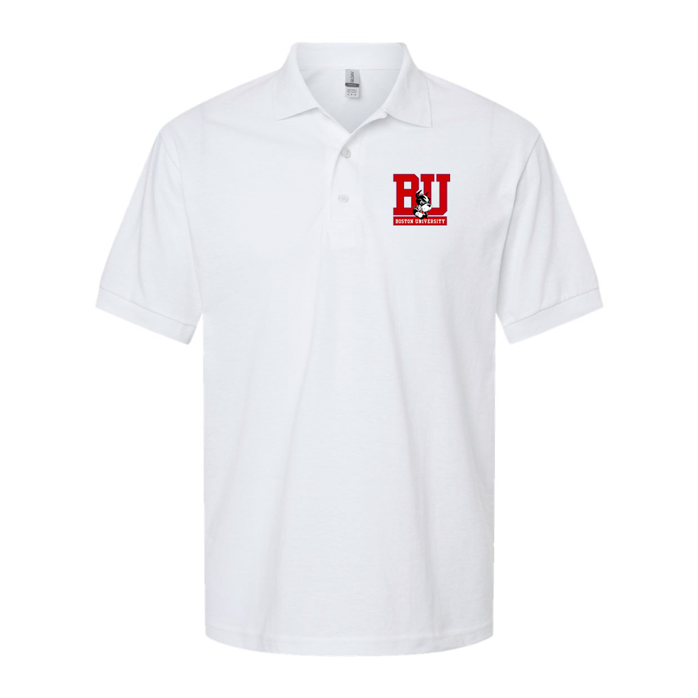 Men's Boston University Terriers Dry Blend Jersey Polo - White