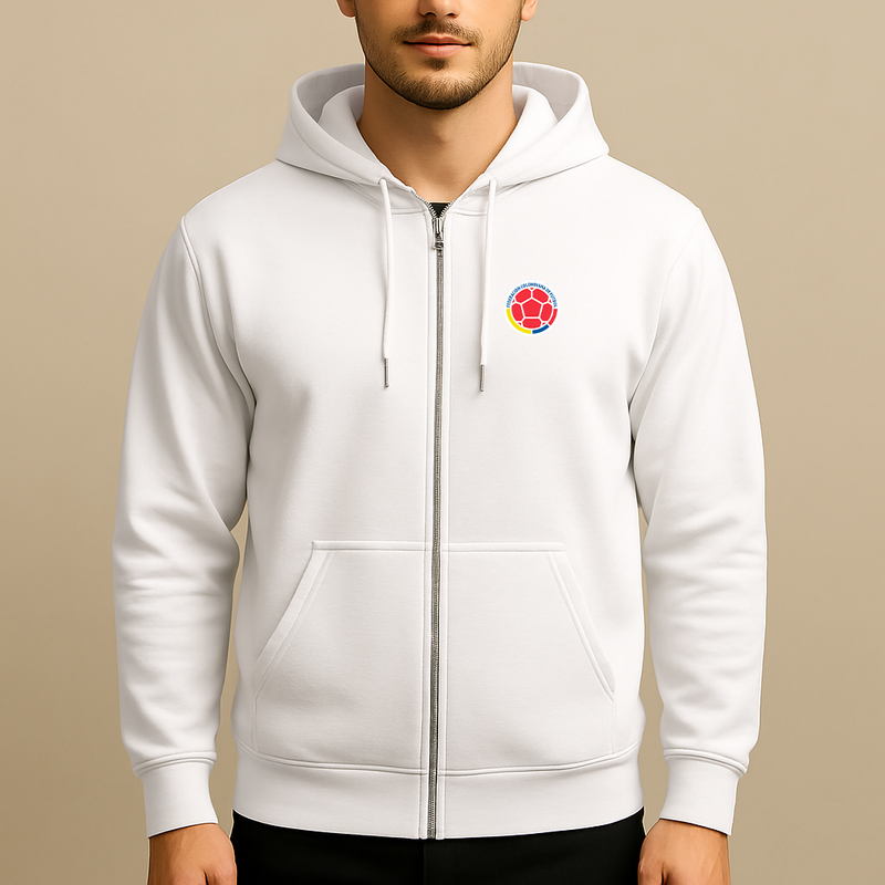 Men's Colombia National Soccer Team Zipper Hoodie