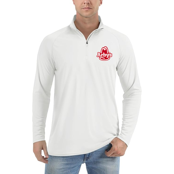 Men's  Arbys Lightweight Quarter-Zip Athletic Shirt Long Sleeve