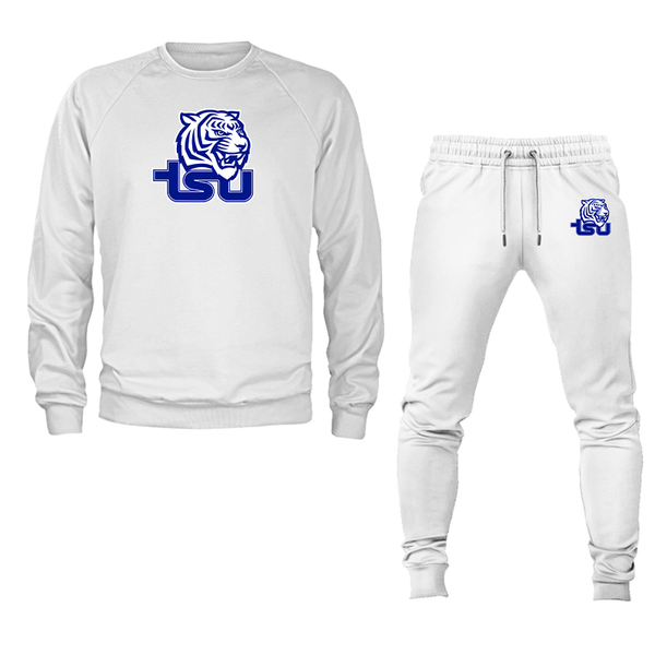 Men's Tennessee State Tigers Crewneck Sweatshirt Joggers Suit