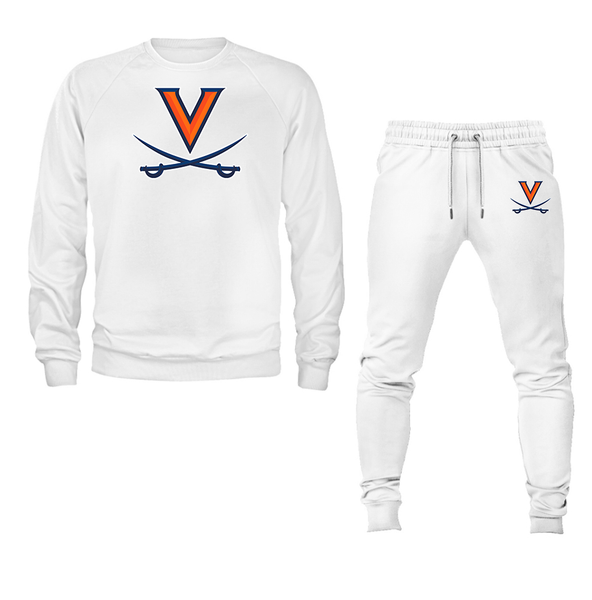 Men's  Virginia Cavaliers  Crewneck Sweatshirt Joggers Suit