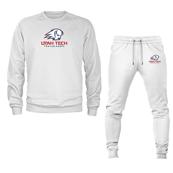 Men's Utah Tech Trailblazers Crewneck Sweatshirt Joggers Suit