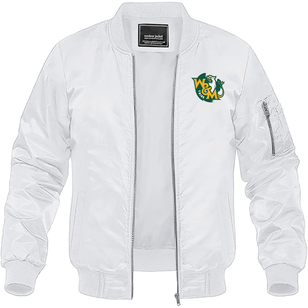 Men's  William and Mary Tribe Lightweight Bomber Jacket Windbreaker Softshell Varsity Jacket Coat