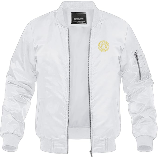 Men's Versace Thumbnail Lightweight Bomber Jacket Windbreaker Softshell Varsity Jacket Coat