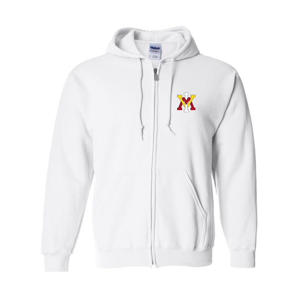 Men's VMI Keydets  Gildan  Heavy Blend Full Zip Hooded Sweatshirt