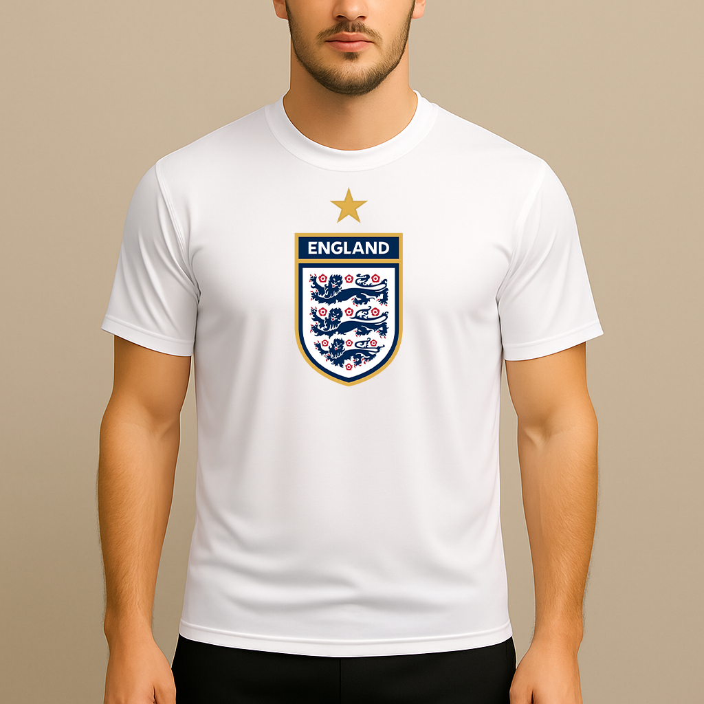 Men's England National Soccer Team Polyester T-Shirt