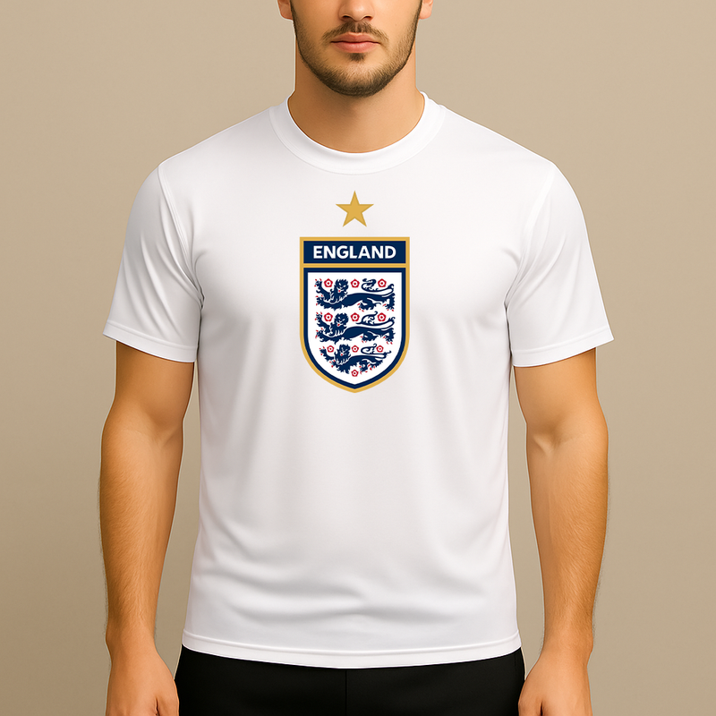 Men's England National Soccer Team Polyester T-Shirt