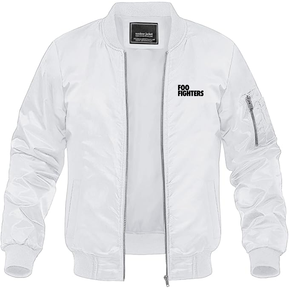 Men's Foo Fighters Logo Lightweight Bomber Jacket