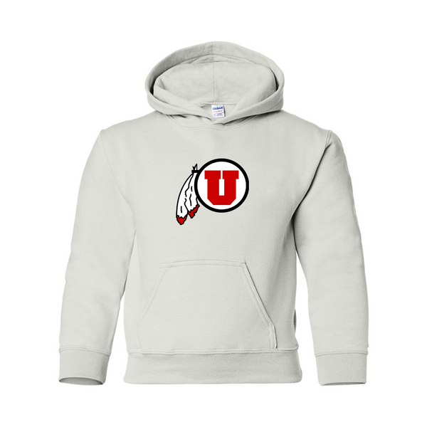 Youth  Utah Utes Gildan Heavy Blend  Hooded Sweatshirt