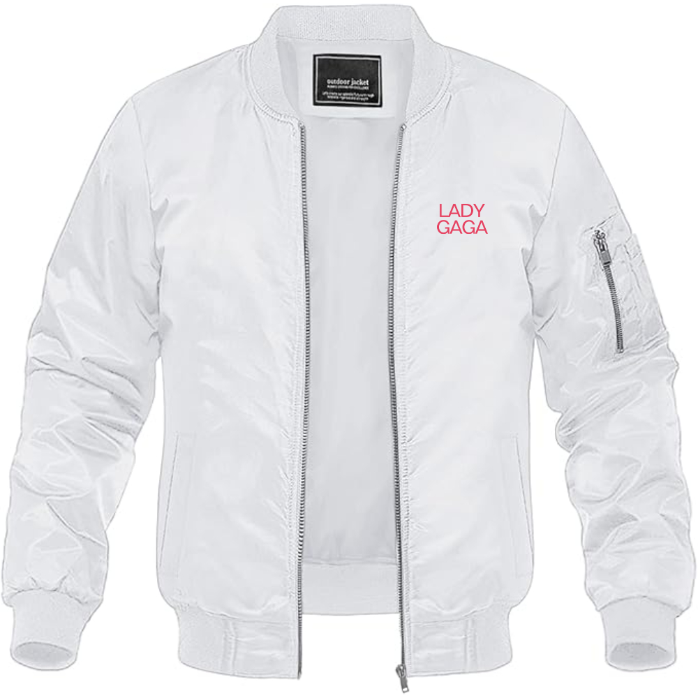 Men's Lady Gaga Logo Lightweight Bomber Jacket