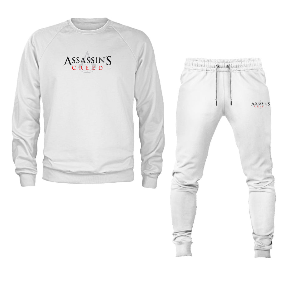 Men's Assassins Creed Game Logo Crewneck Sweatshirt Joggers Suit