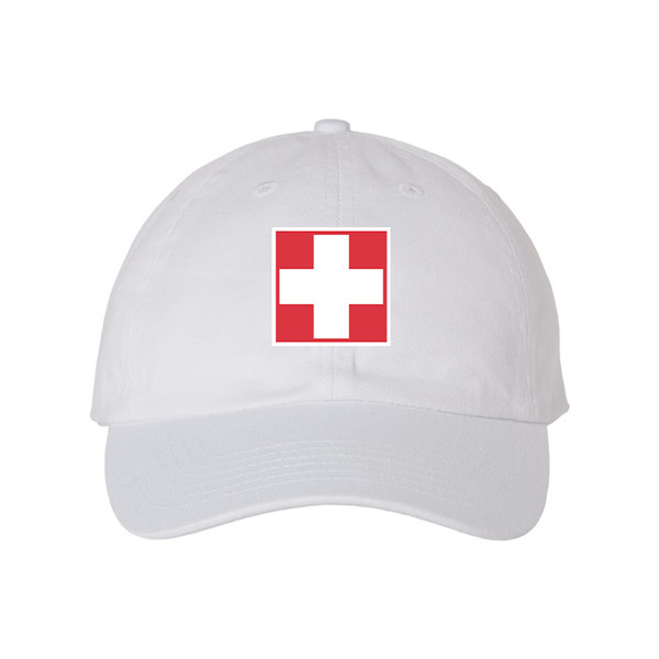 Switzerland National Football Soccer Team  Valucap Adult Bio-Washed Classic Dad Hat