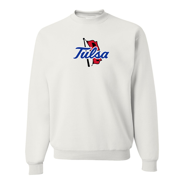 Men's Tulsa Golden Hurricane  JERZEES NuBlend Crewneck Sweatshirt