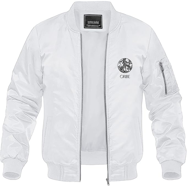 Men's Oribe   Lightweight Bomber Jacket Windbreaker Softshell Varsity Jacket Coat