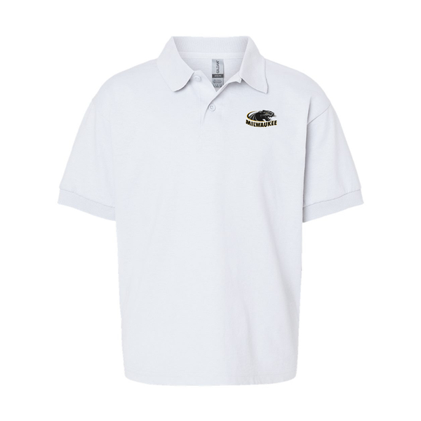 Youth Wisconsin Milwaukee Panthersv Gildan Dry Blend Jersey Polo