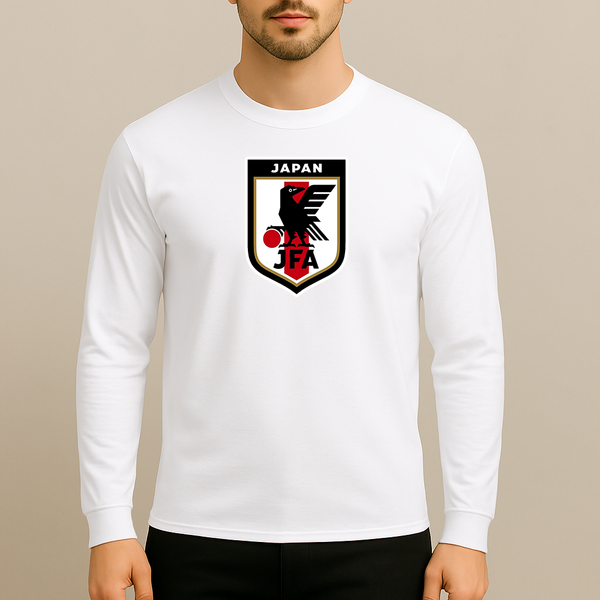 Men's Japan National Soccer Team Long Sleeve T-Shirt