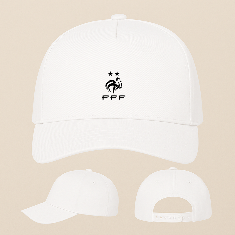 France Soccer Five Panel Twill Snapback Cap