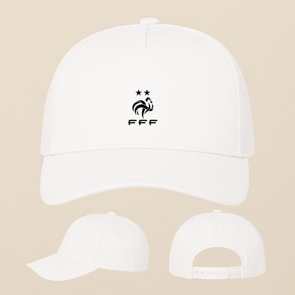 France Soccer Five Panel Twill Snapback Cap