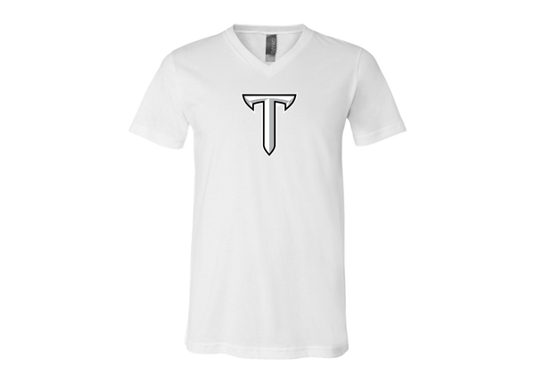 Troy Trojans BELLA  CANVAS - Jersey V-Neck T-Shirt