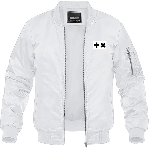 Men's Martin Garrix Logo Lightweight Bomber Jacket Windbreaker Softshell Varsity Jacket Coat