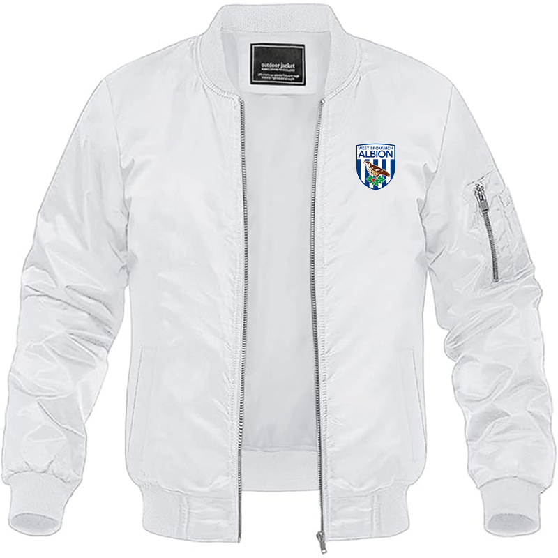 Men's West Bromwich Albion Soccer Lightweight Bomber Jacket