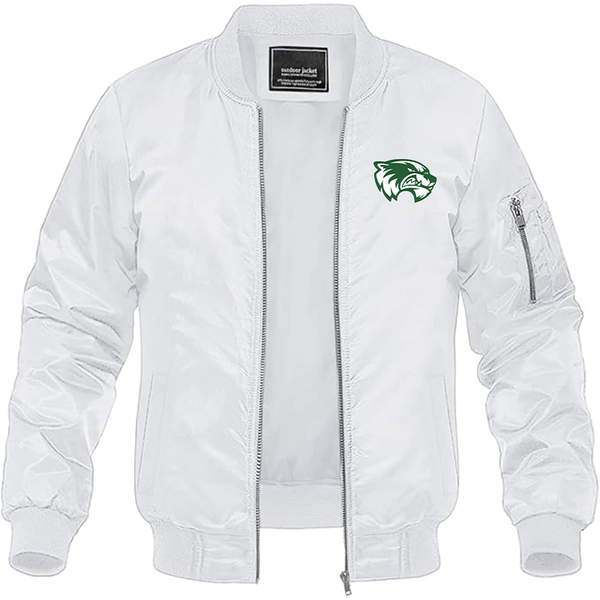 Men's Utah Valley Wolverines Lightweight Bomber Jacket Windbreaker Softshell Varsity Jacket Coat