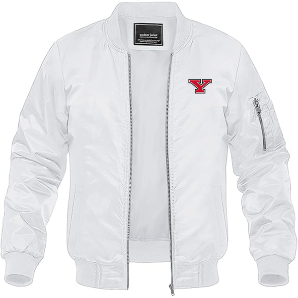 Men's  Youngstown State Penguins  Lightweight Bomber Jacket Windbreaker Softshell Varsity Jacket Coat
