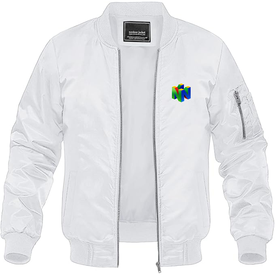 Men's Nintendo N64 Logo Lightweight Bomber Jacket