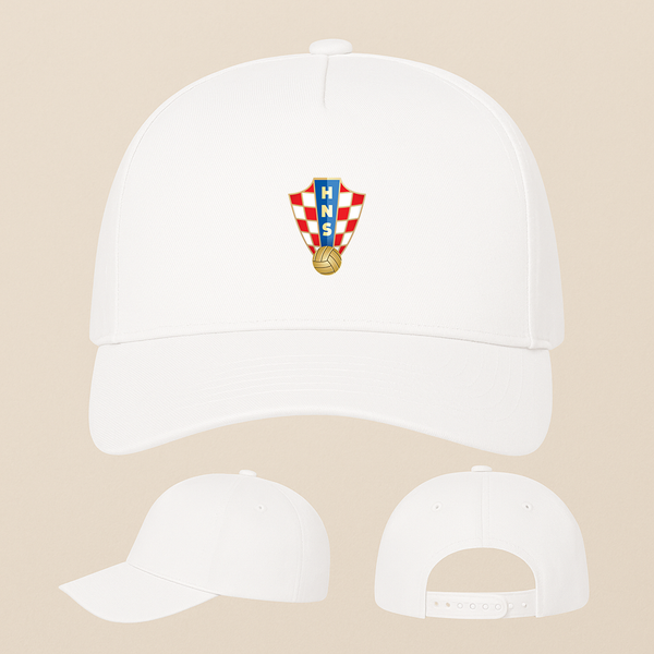 Croatia National Soccer Team Five Panel Twill Snapback Cap
