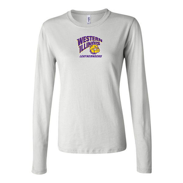 BELLA CANVAS Women’s Western Illinois Leathernecks Jersey Long Sleeve Tee