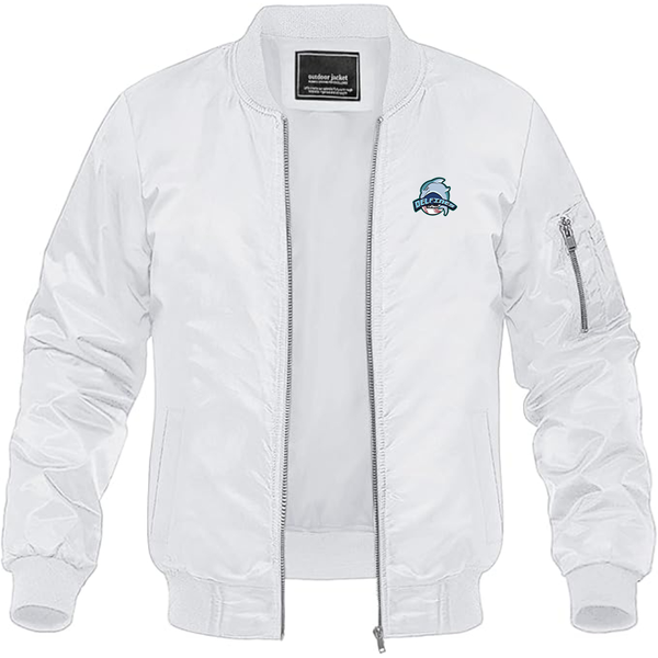 Men's Carmen Delfines Logo Lightweight Bomber Jacket Windbreaker Softshell Varsity Jacket Coat