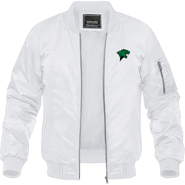 Men's Chicago State Cougars   Lightweight Bomber Jacket Windbreaker Softshell Varsity Jacket Coat