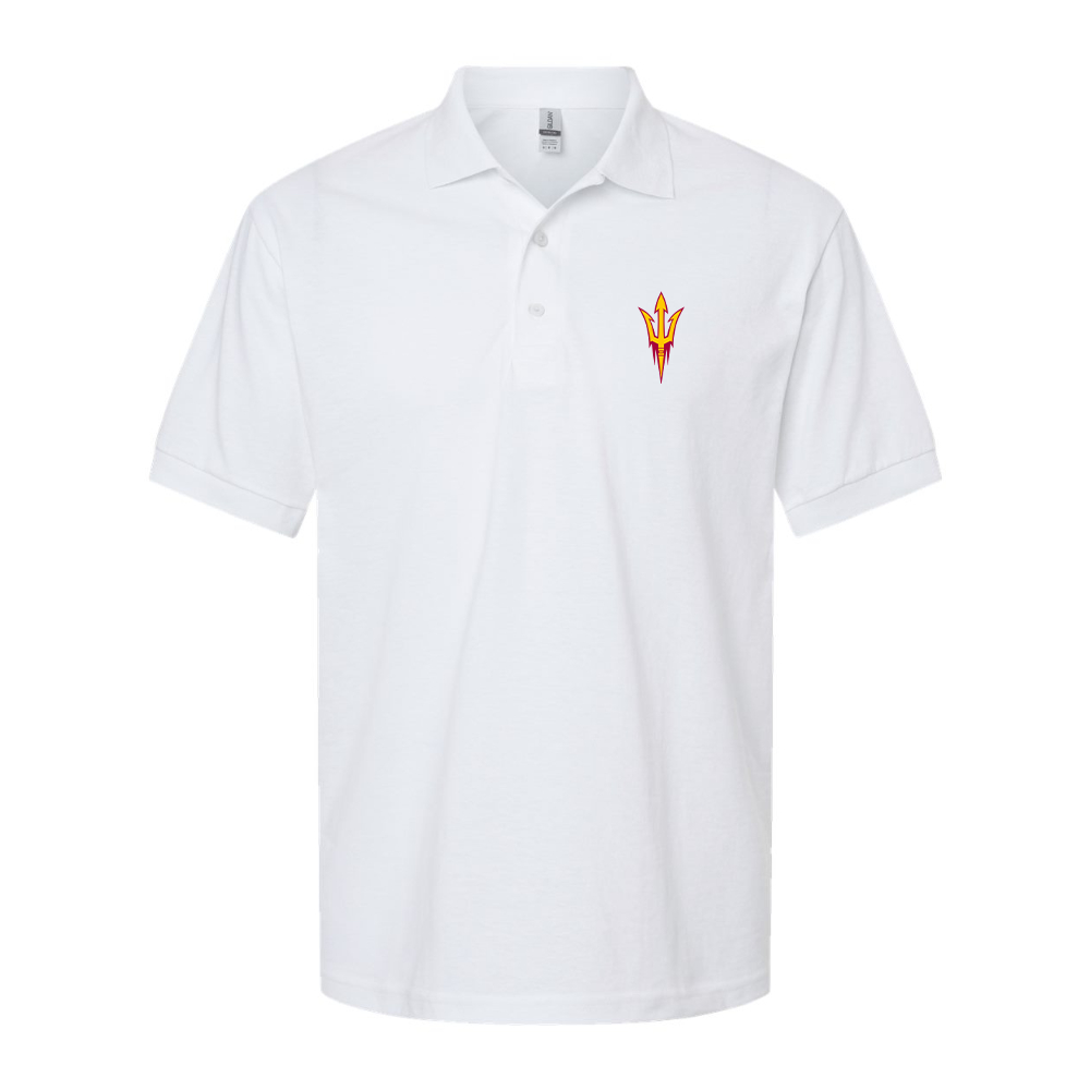 Men's Arizona State Sun Devils Dry Blend Jersey Polo - White