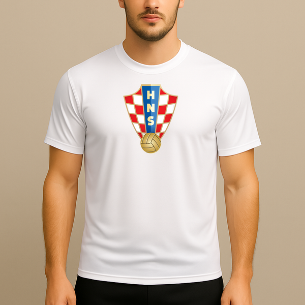 Men's Croatia National Soccer Team Polyester T-Shirt