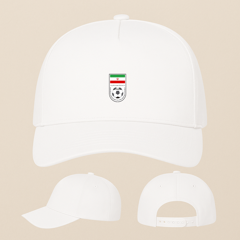 Iran National Soccer Team Five Panel Twill Snapback Cap