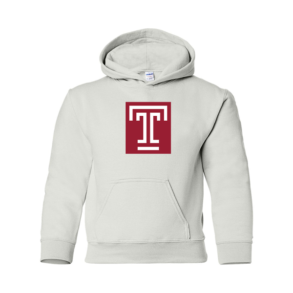 Youth Temple Owls Gildan Heavy Blend  Hooded Sweatshirt