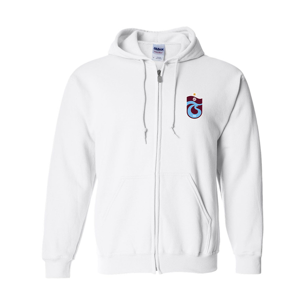 Men's Trabzonspor Soccer Gildan  Heavy Blend Full Zip Hooded Sweatshirt