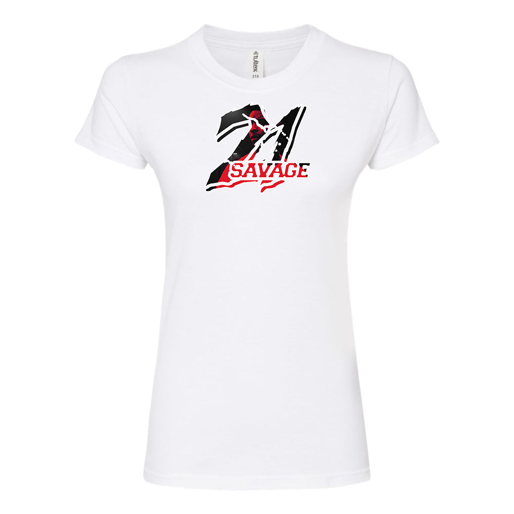 Women's 21 Savage Music Round Neck T-Shirt