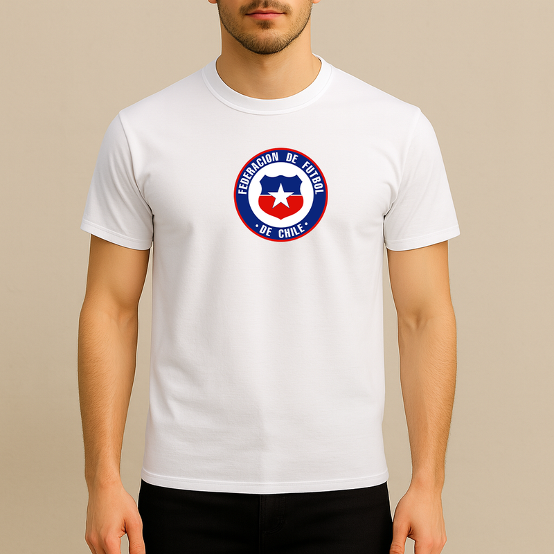 Men's Chile National Soccer Team  Cotton T-Shirt