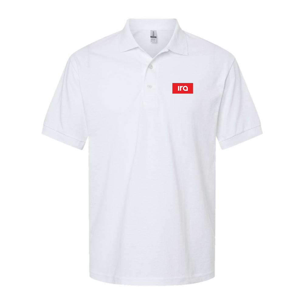 Men's IRA Logo Dry Blend Polo - White